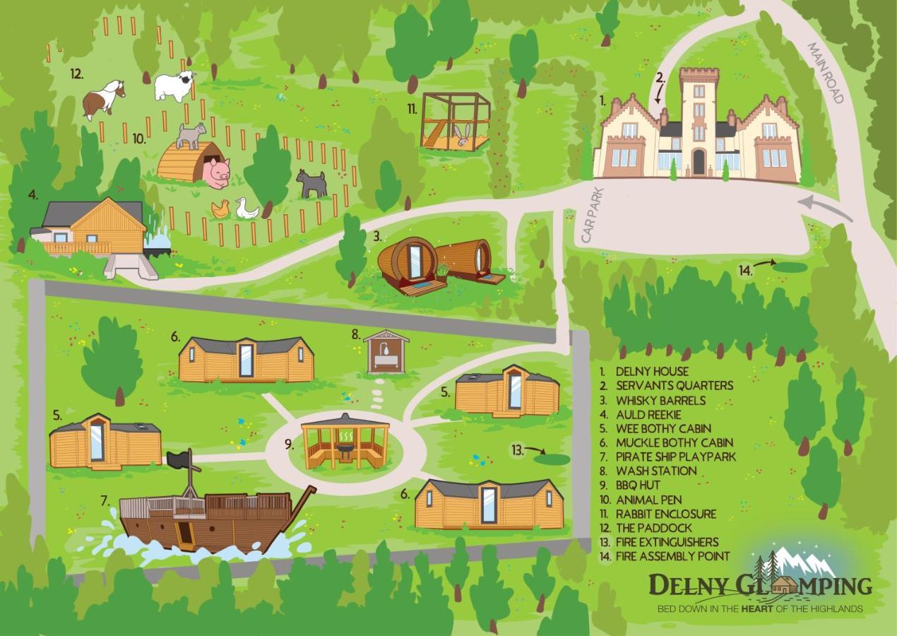 فندق Delny Glamping And Farm Animals إنفيرغوردون المظهر الخارجي الصورة